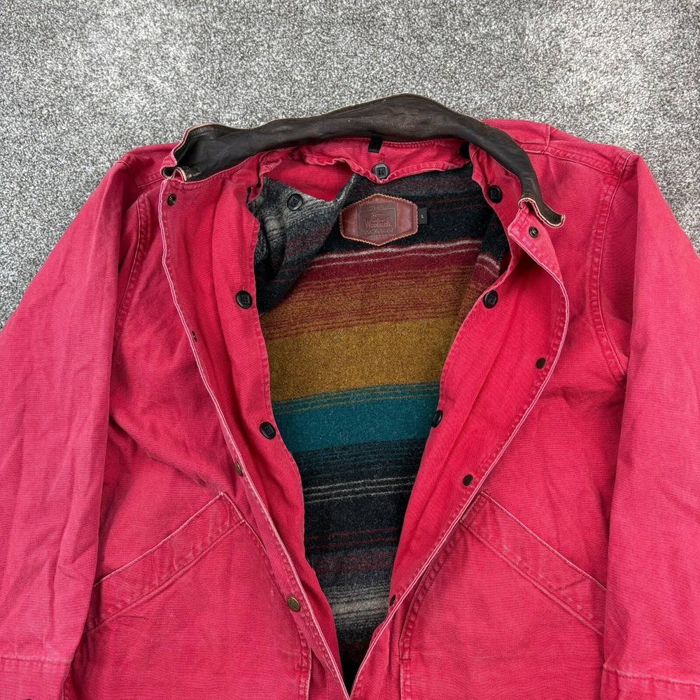 Woolrich Crimson Utility Jacket with Black Collar - Picture 5 of 8